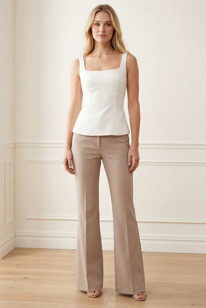 Square neck Tailored Top 