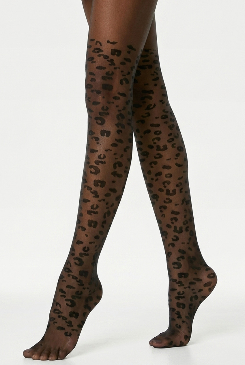 Leopard Print 40 Denier Tights