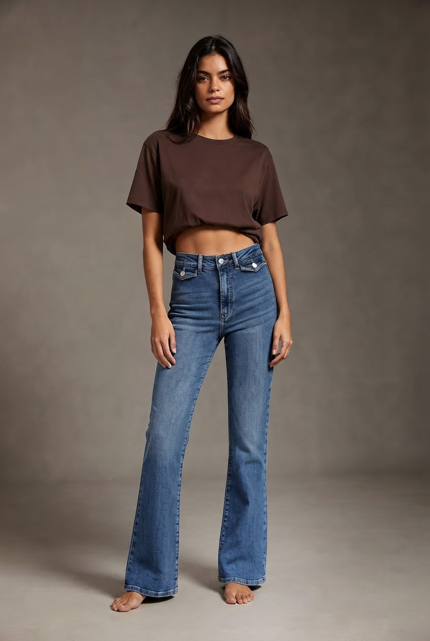 Flare Fit Sailor Jeans