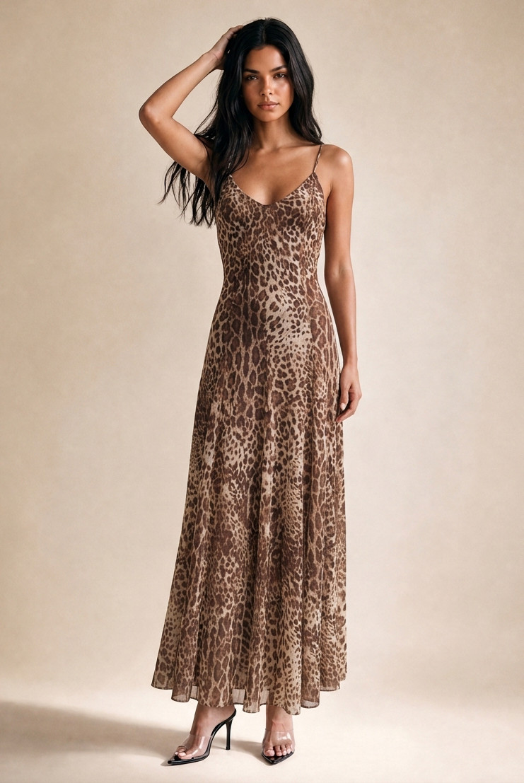 Leopard Cami Maxi Dress