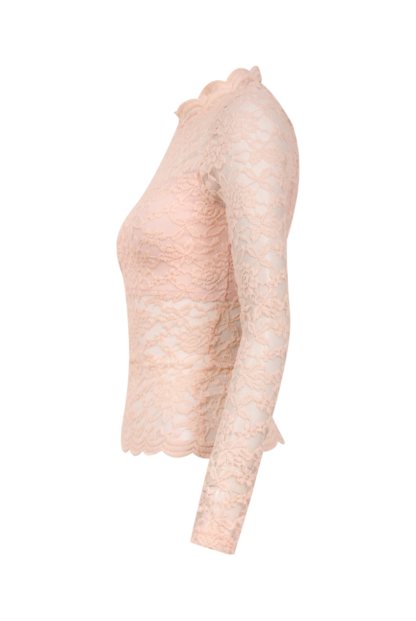 【SHALOM】24FW I DON'T KNOW LACE TOP (PEACH) Peach Knit Lace Back Tank Top – Chic Skape
