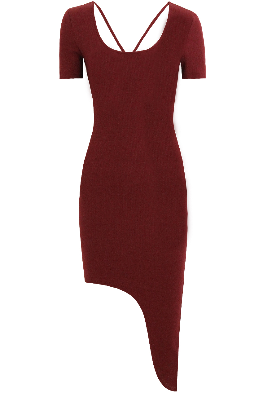 Asymmetric Short Sleeve Bodycon Dress - 5 Colours - Buy Fashion Wholesale  in The UK