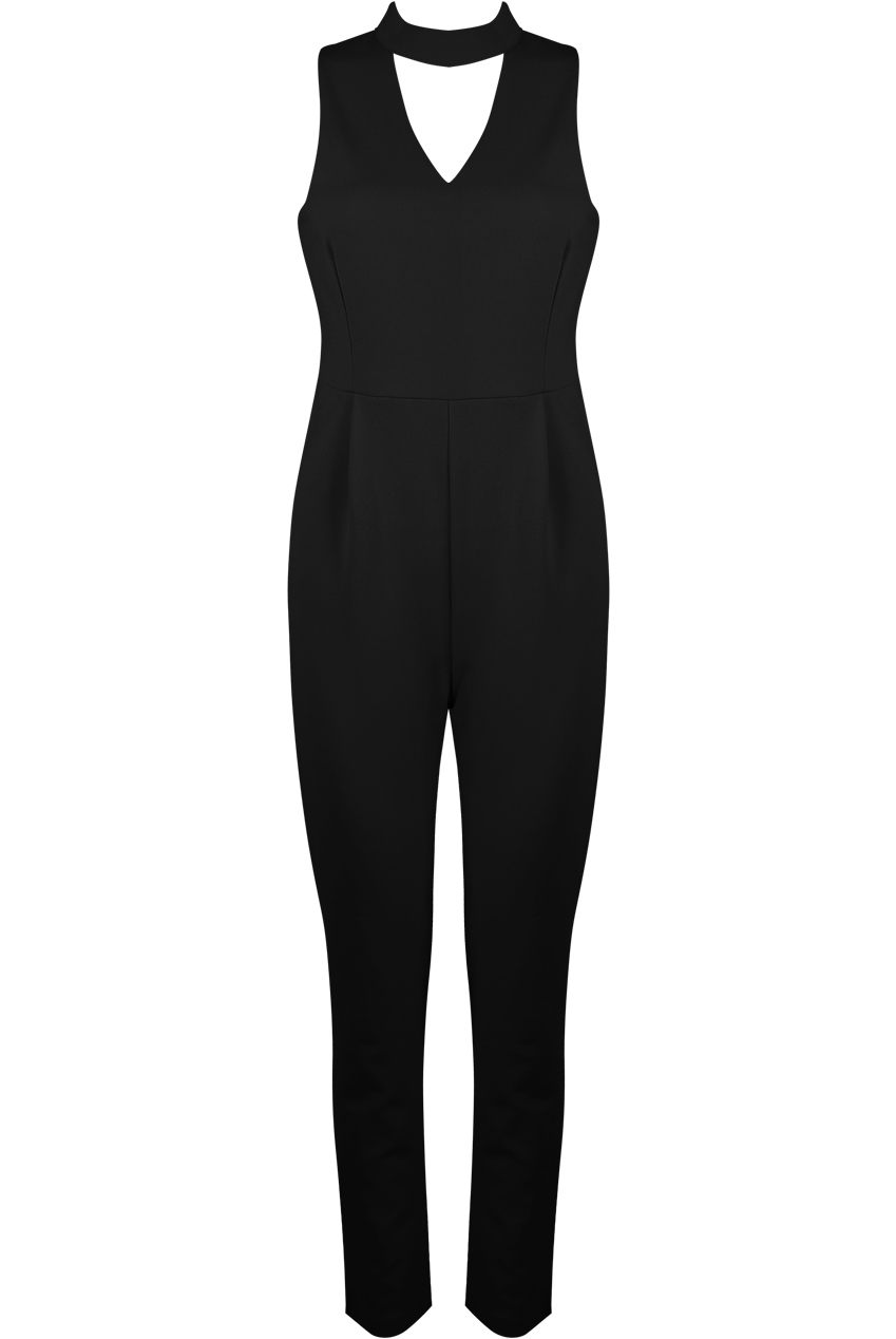 Cut Out Choker Neck Jumpsuit Buy Fashion Wholesale in The UK