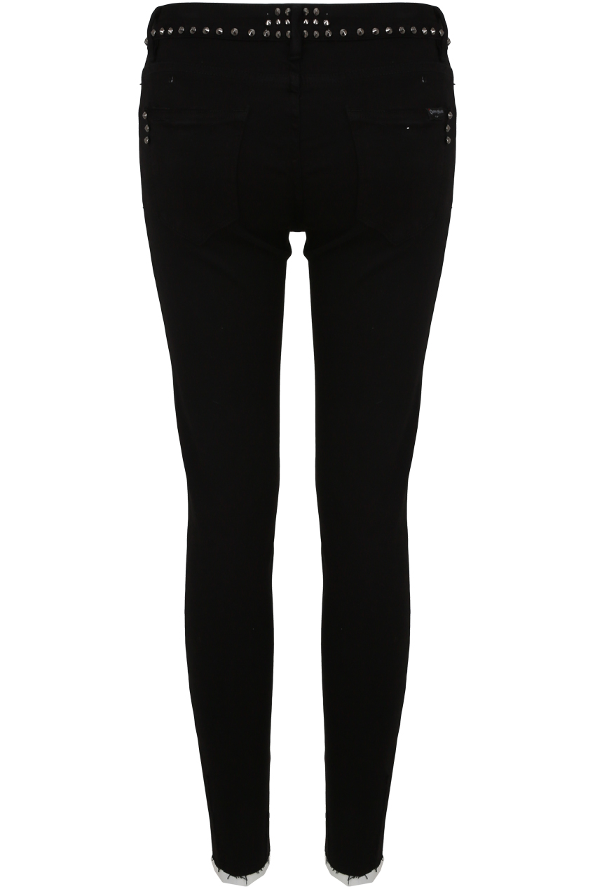 black embellished jeans