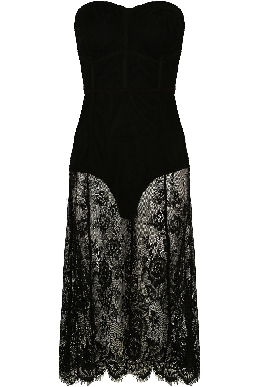 Lace Bandeau Midi Dres - Buy Fashion Wholesale in The UK