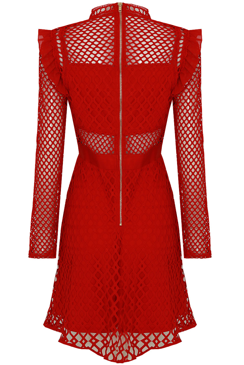 Crochet Lined Back Zip Up Shift Dress - 3 Colours - Buy Fashion Wholesale  in The UK