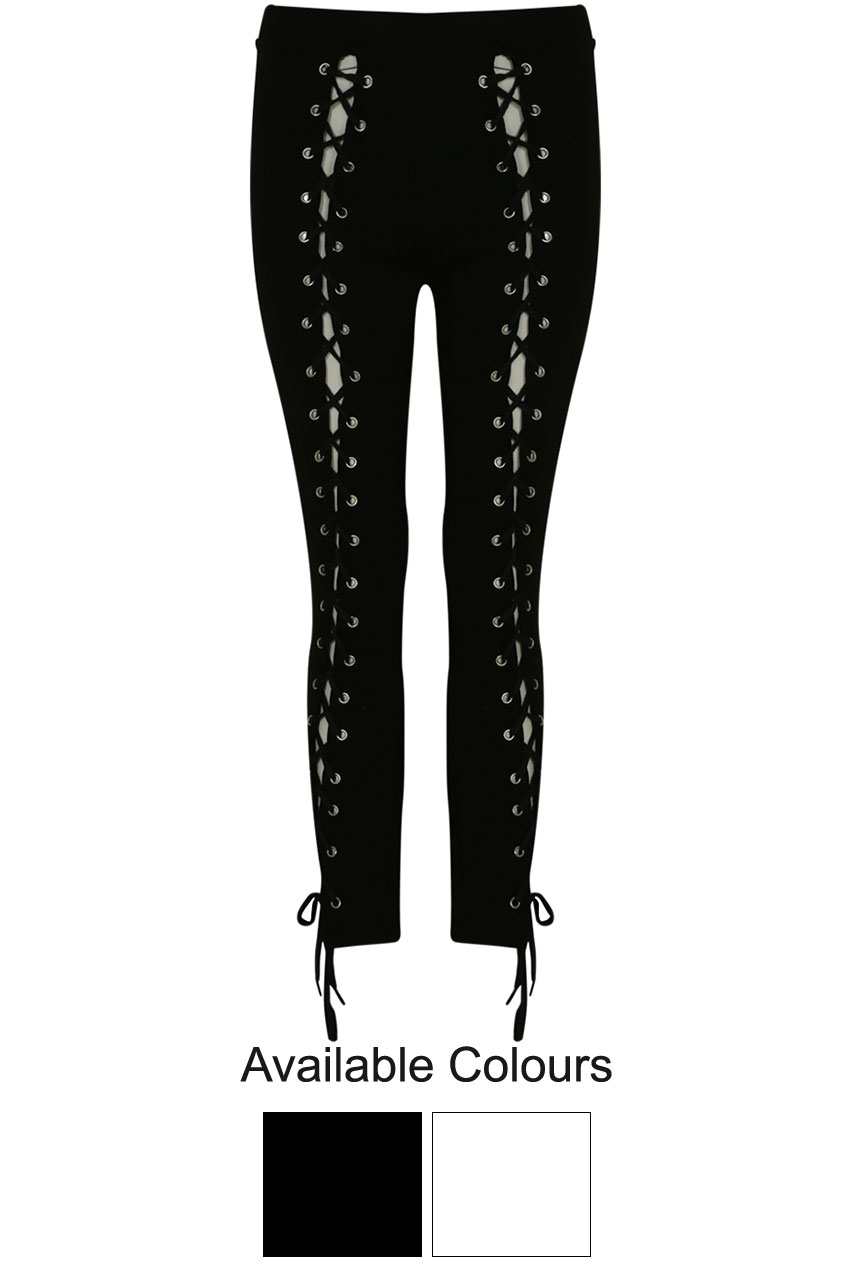 Lace Up Leggings - Buy Fashion 