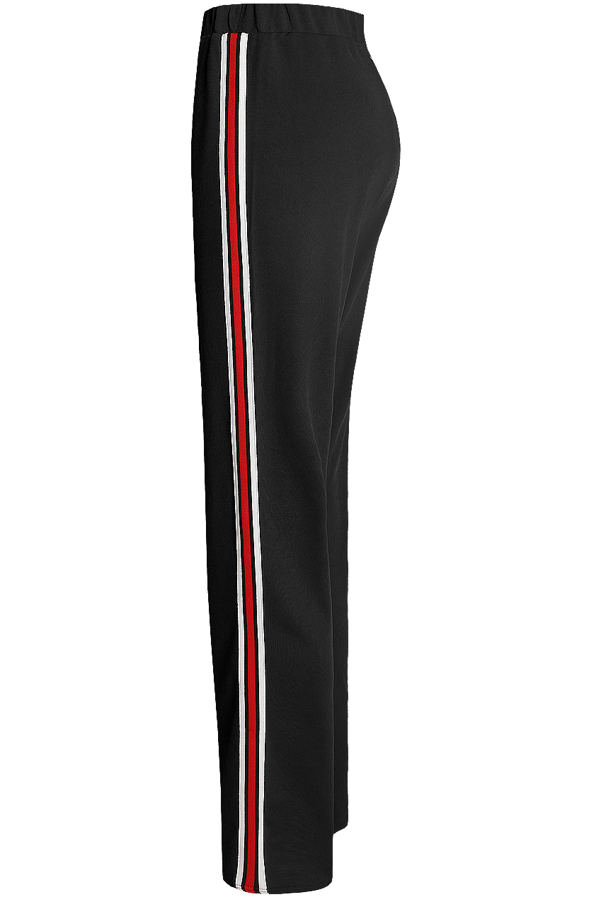 完売！RIBBON RIBBON JERSEY PANTS STRIPE RIBBON LACE-UP PANTS(S Black): Vintage 1.1｜THE SHOP