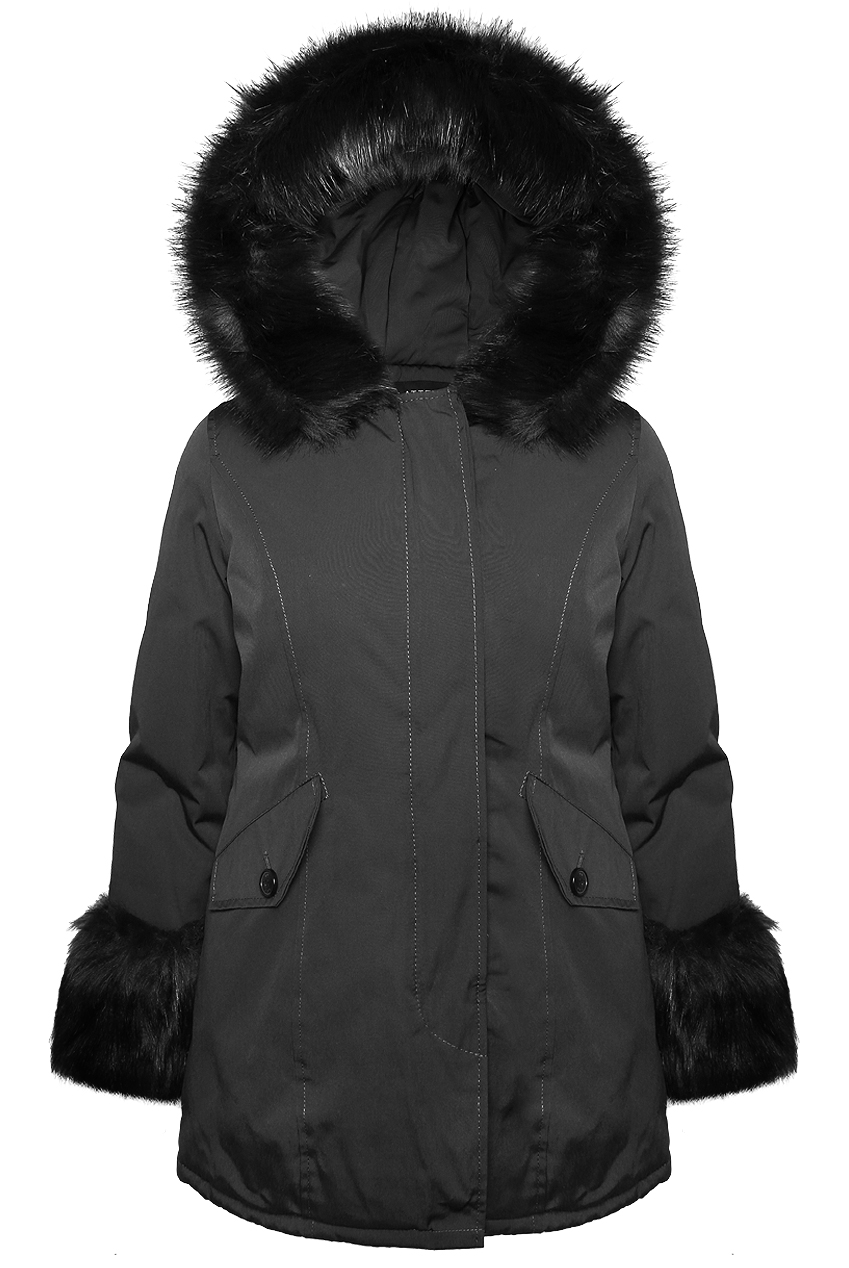 Canvas Parka with Fur Hood & Cuff - Buy Fashion Wholesale in The UK