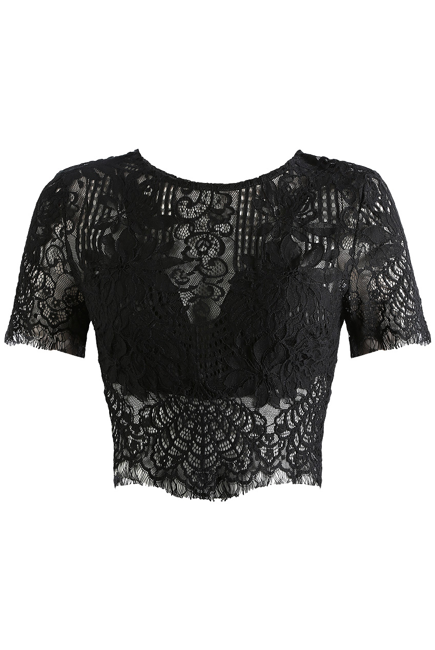 Crochet Lace Crop Tops - Buy Fashion 