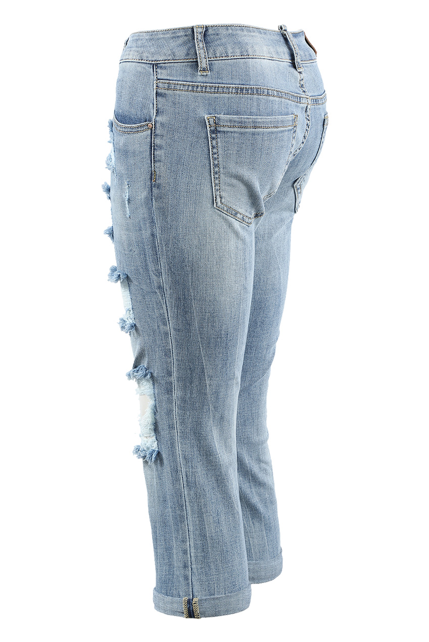 Aggregate 194+ three quarter jeans womens latest