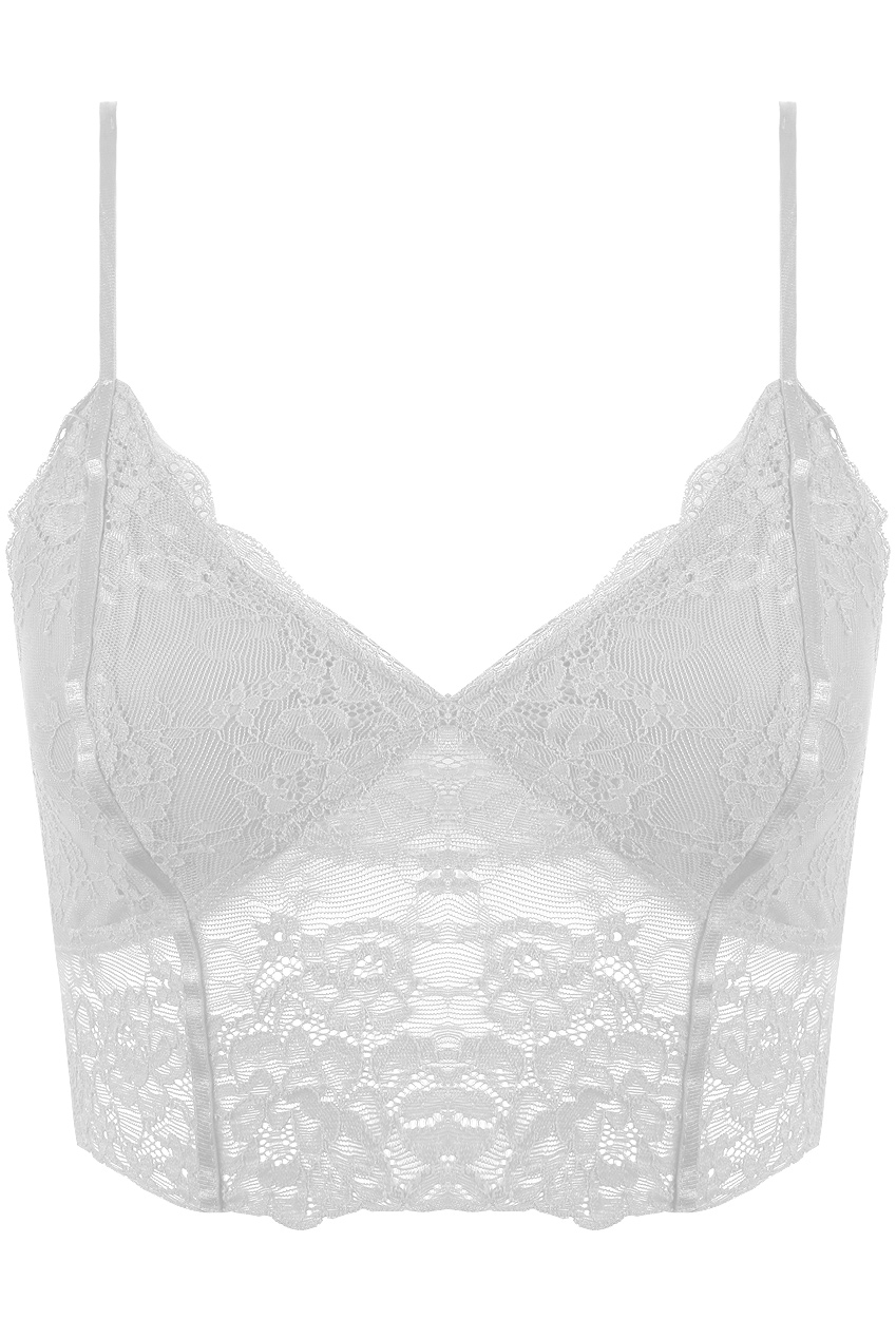 Mesh Lace Intricate Crop Top Buy Fashion Wholesale in The UK