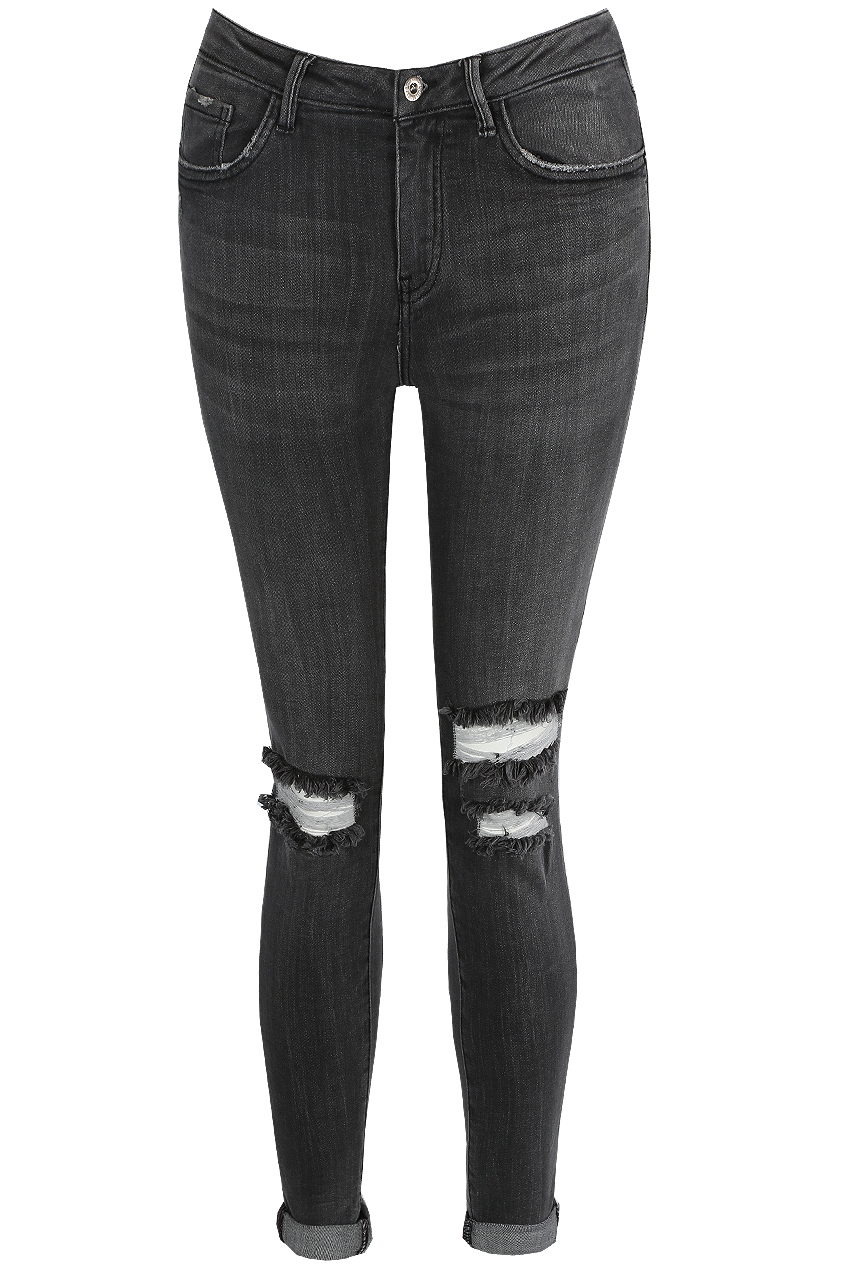 Graphite Ripped Knee Jeans Buy Fashion Wholesale in The UK