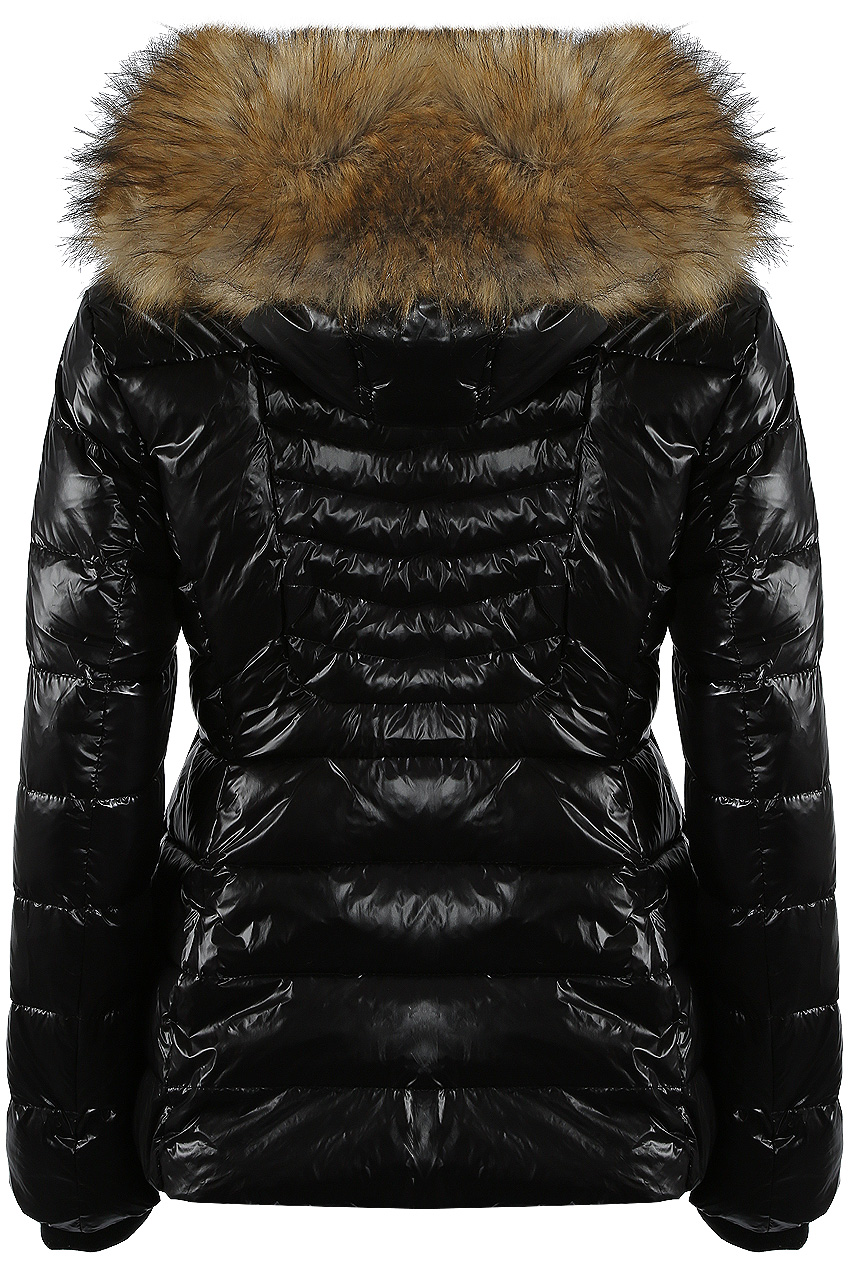 Shiny Faux Fur Hood Puffer Jacket - Buy Fashion Wholesale in