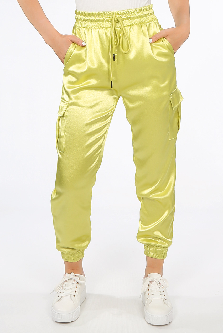 yellow jogger pants