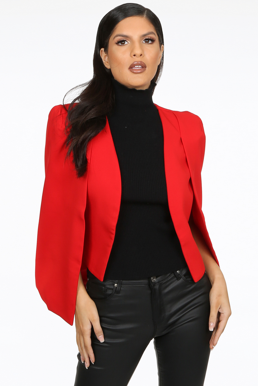 red blazer cape