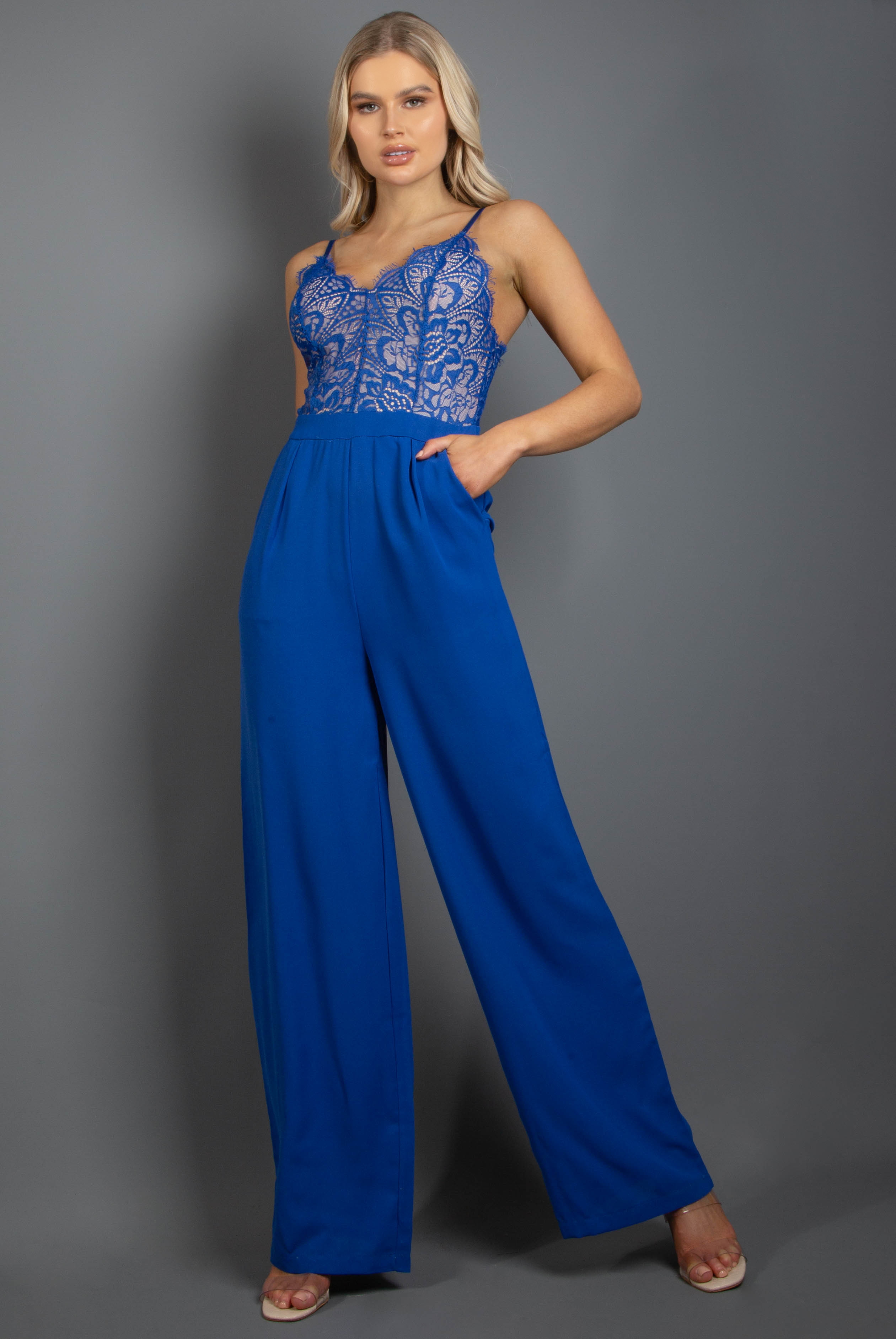 Lace Bodice Cami Jumpsuit - Buy Fashion Wholesale in The UK