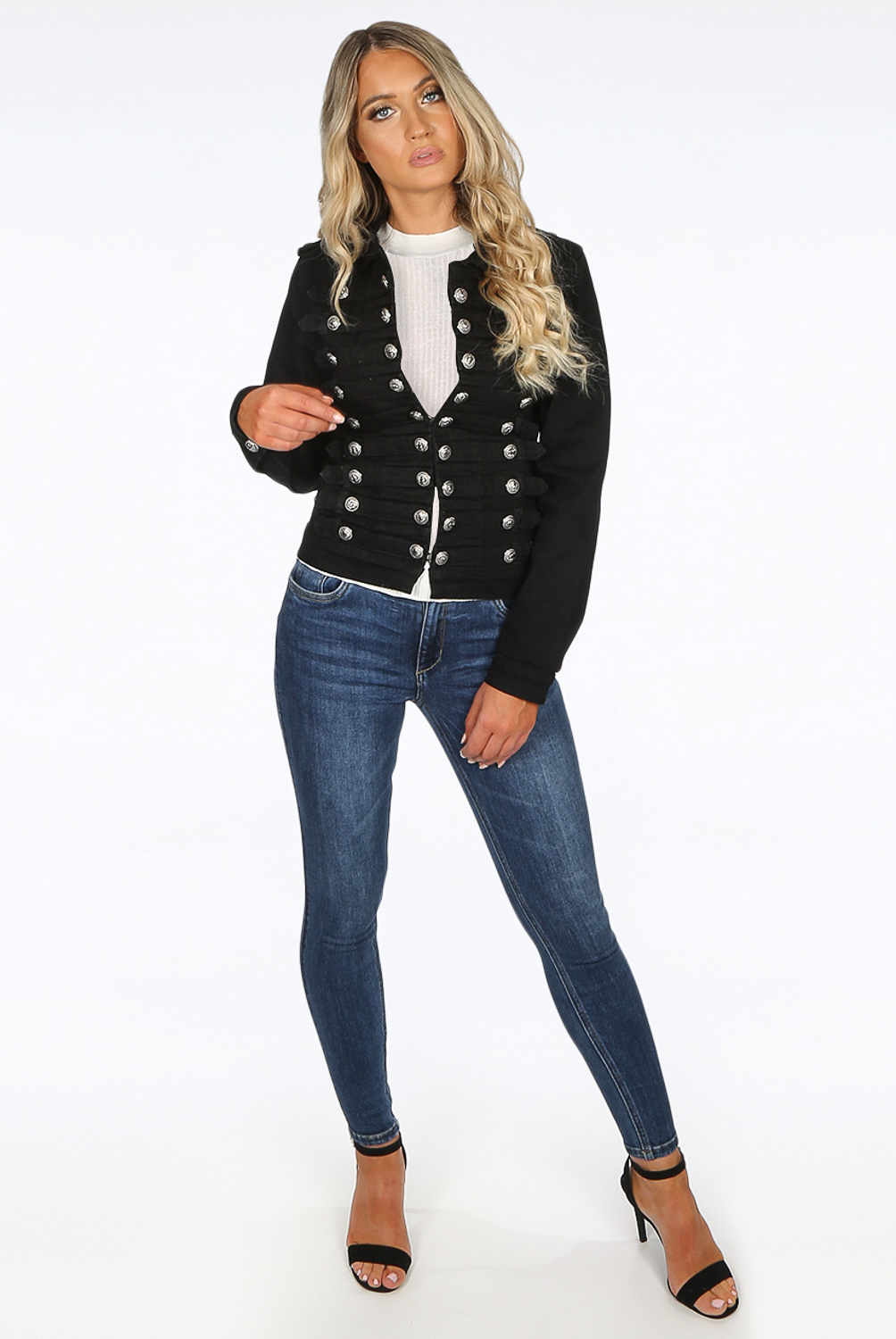 Denim Military Jacket - Buy Fashion 