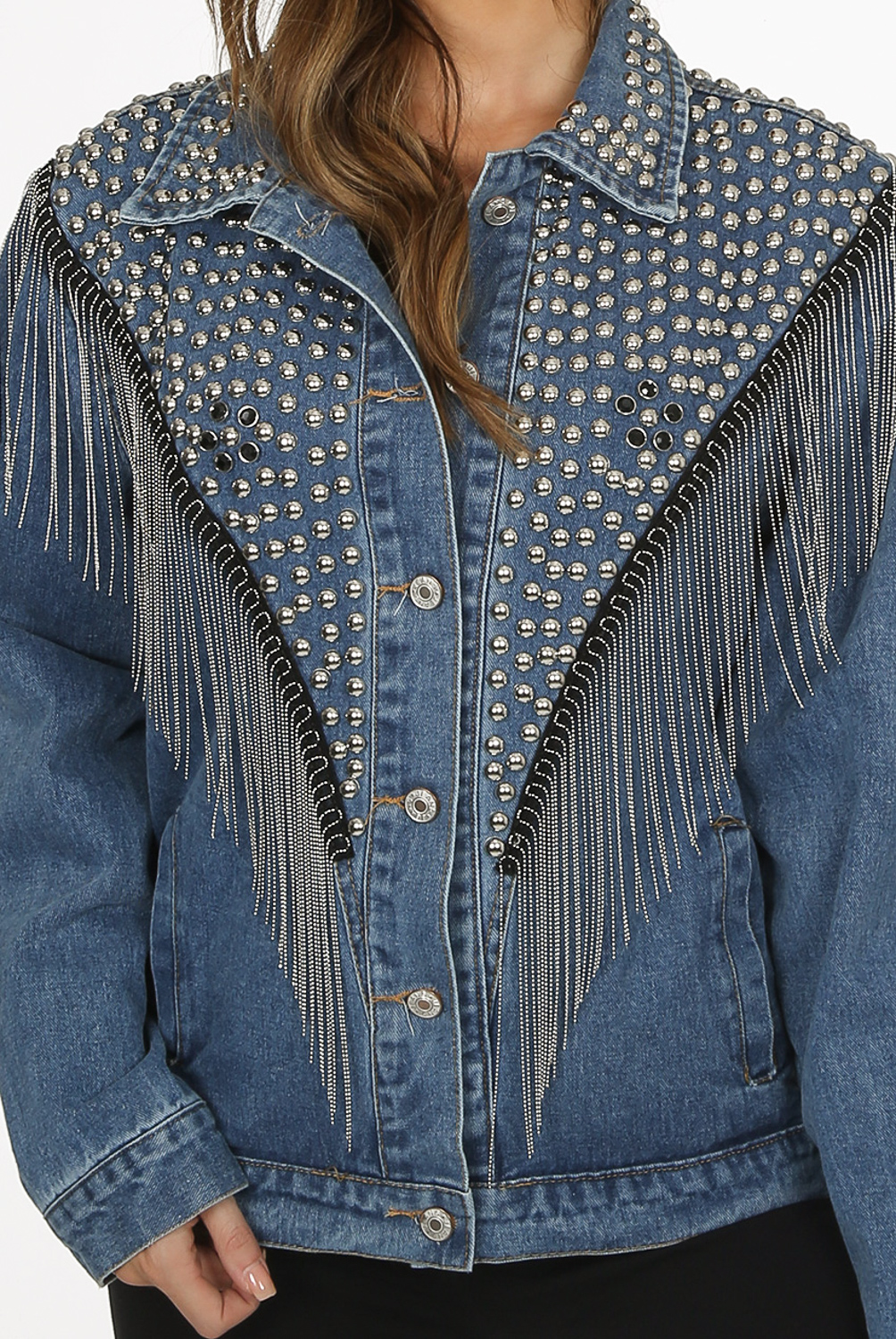 fringe trim jacket