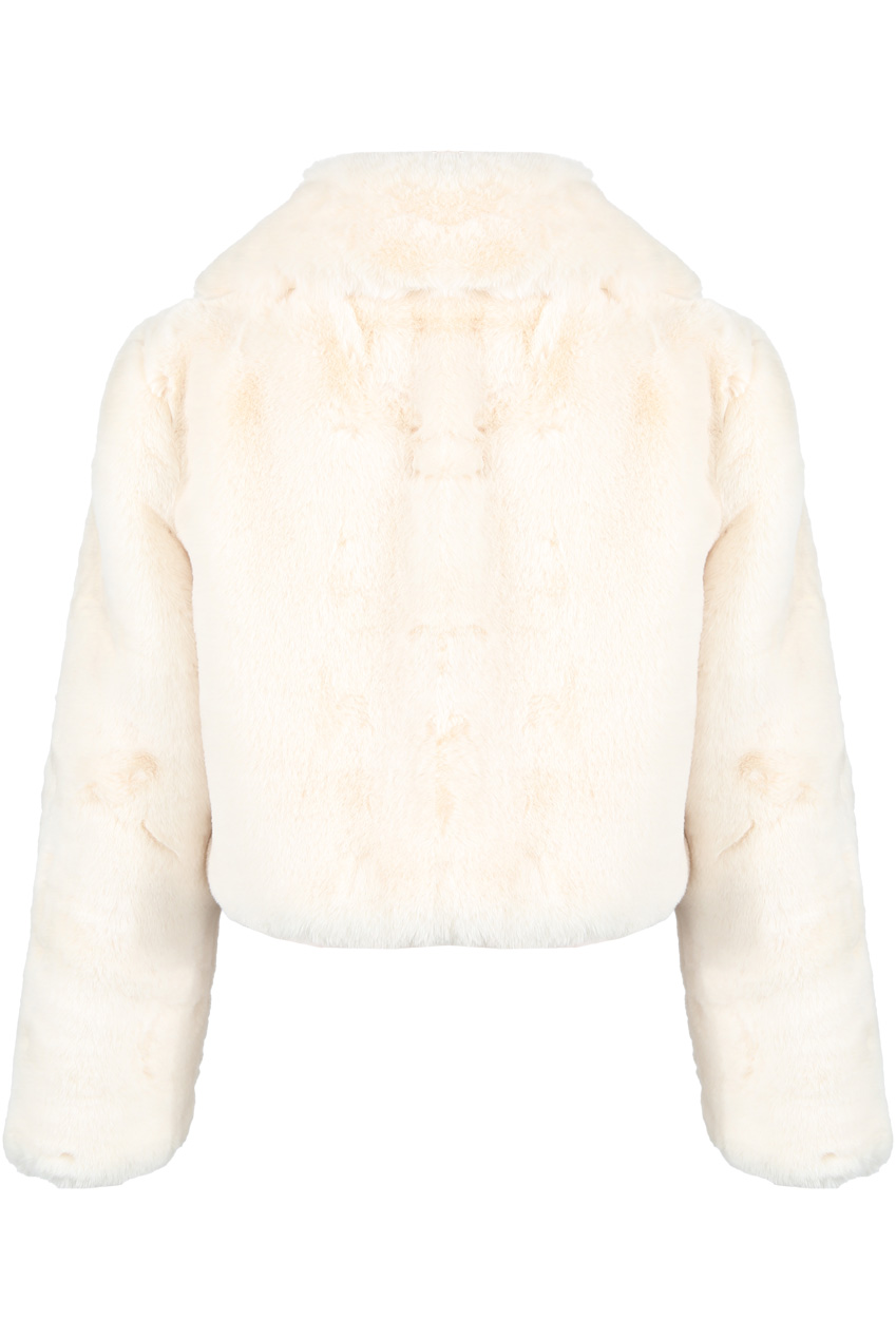 cropped white coat