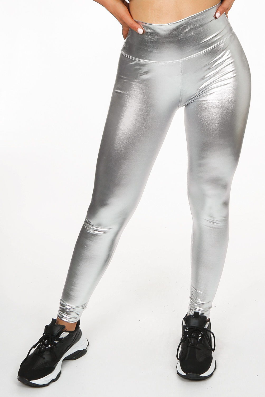 silver leggings
