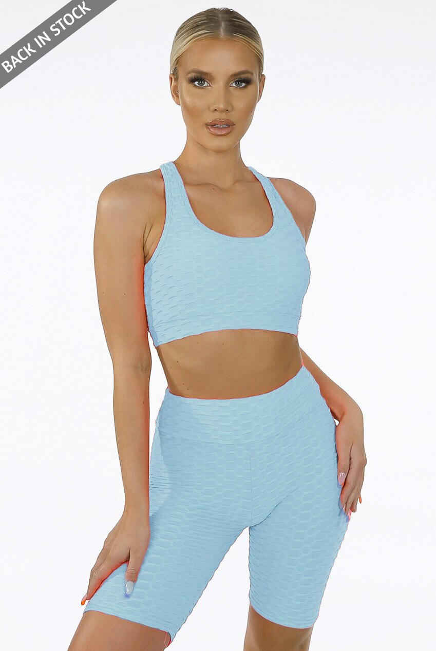 Contrast Textured Round Neck Top 