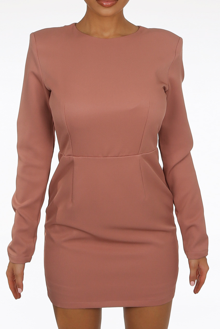 knee length dresses for ladies Matter Of Time Zip Front Mini Dress
