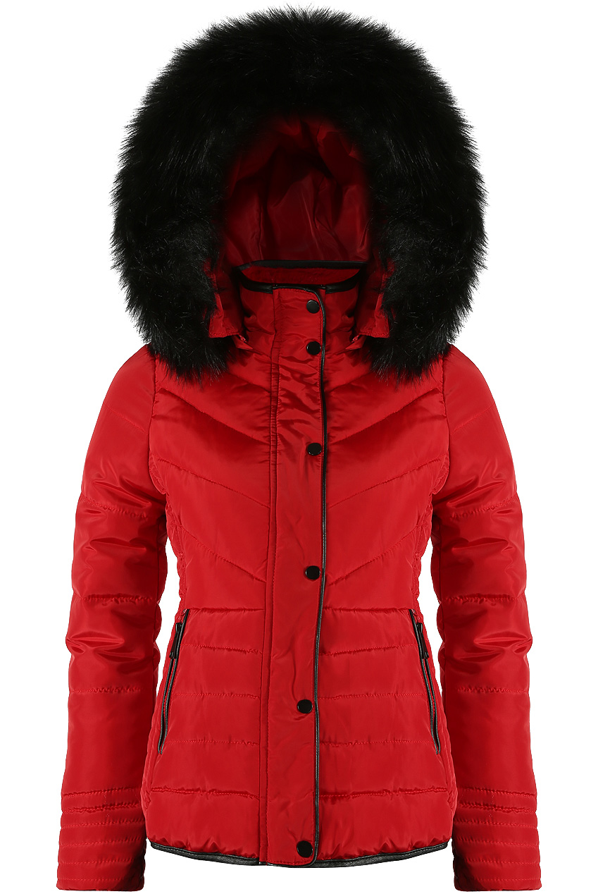 Faux Fur Funnel Neck Jacket Buy Fashion Wholesale in The UK