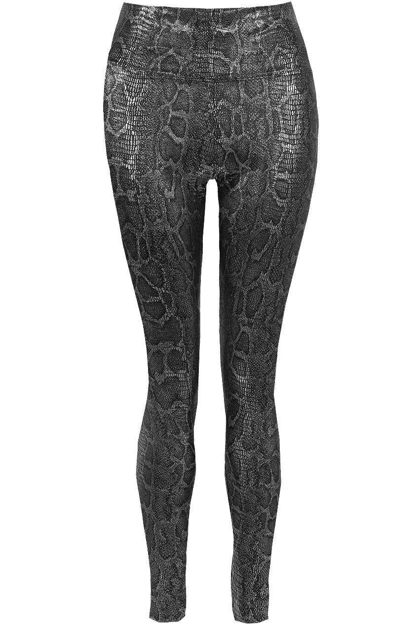 Leggins Snake metal blanco