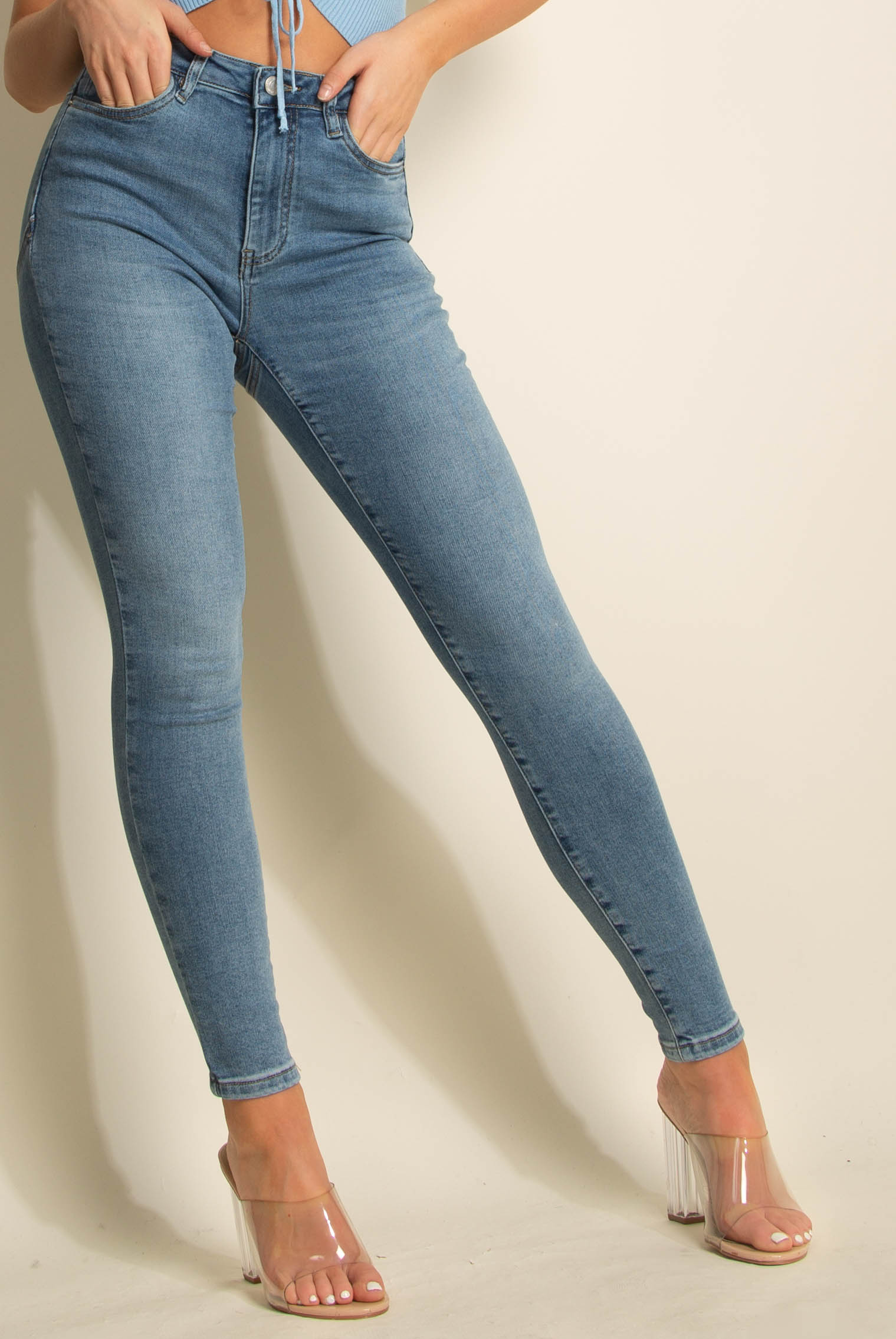 Wax Jean high rise push up skinny denim jeans brand... - Depop