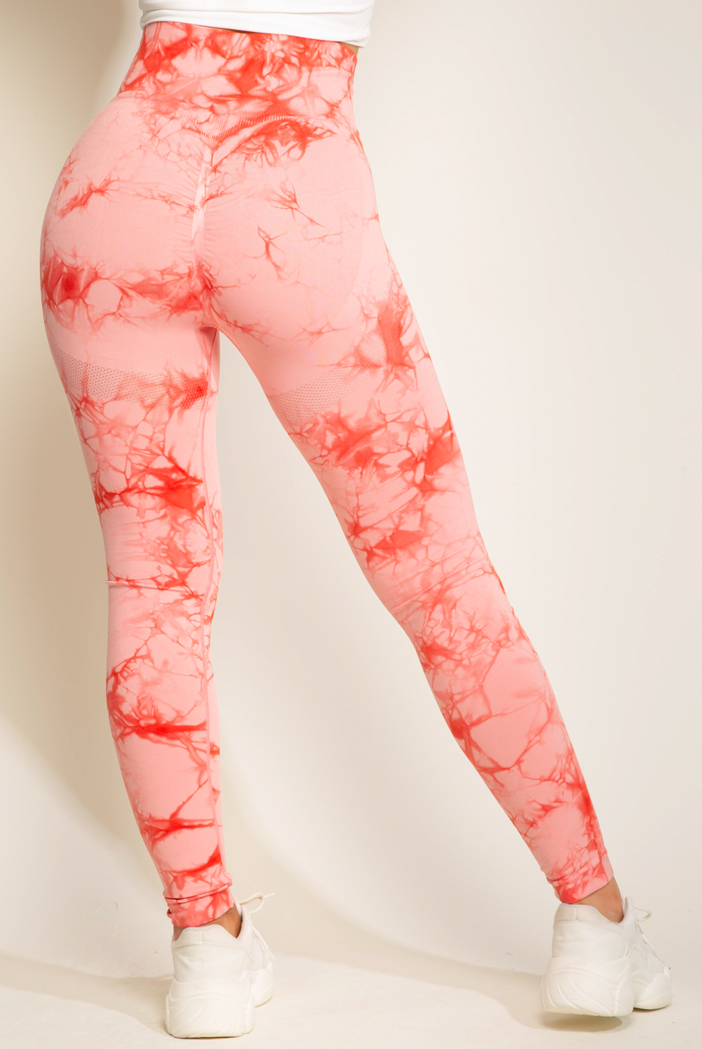 Tie Dye Print Bum Sculpt Seam Leggings 