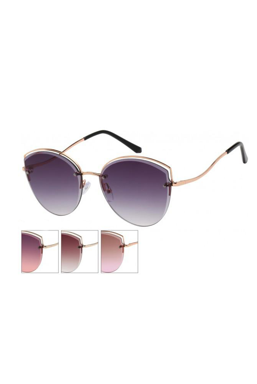 Brow Detail Cat Eye Sunglasses
