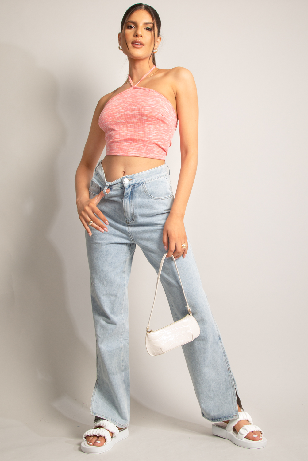 Space Dye 90s Crop Top - Buy Fashion Wholesale in The UK