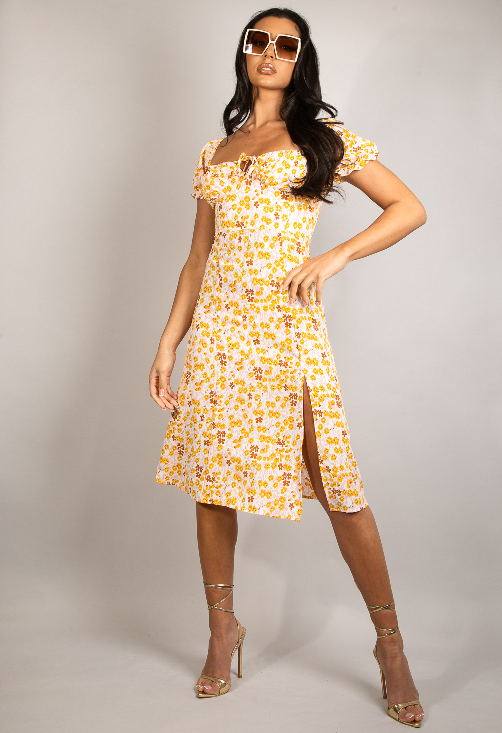 Milkmaid deals midi dress