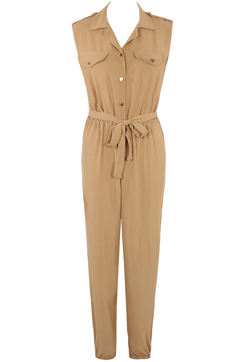 Cropped Utility Jumpsuit