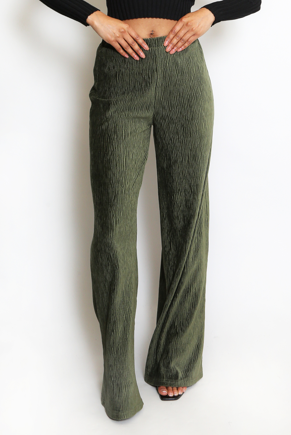 Wide Leg Velvet Trouser - Buy Fashion Wholesale in The UK
