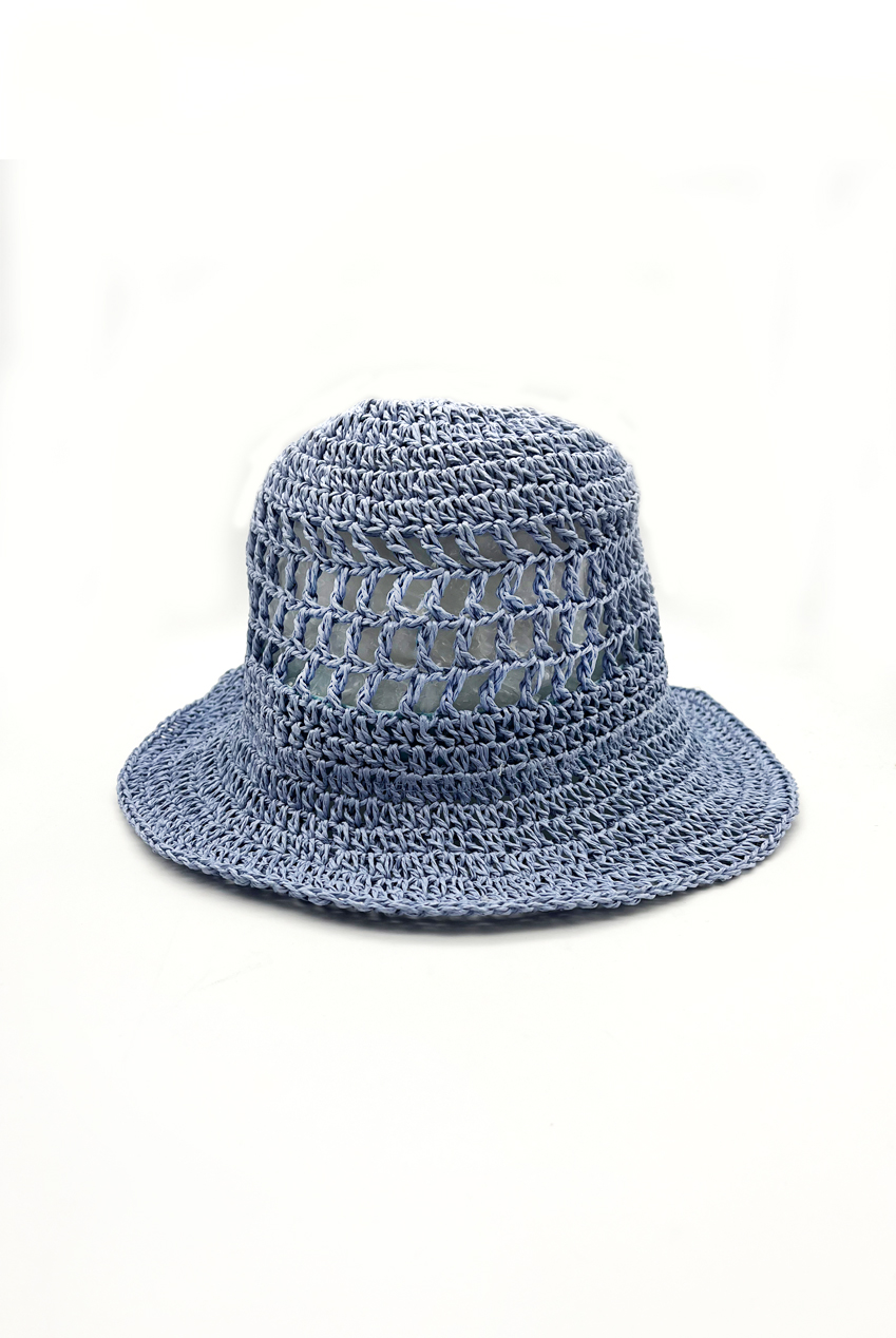 Cut Out Crochet Look Bucket Hat