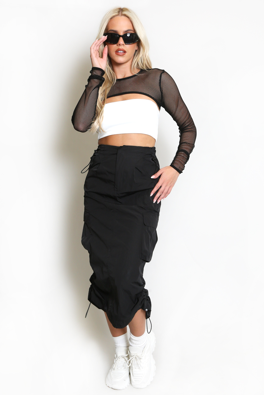 Back Slit Cargo Midi Skirt - Buy Fashion Wholesale in The UK