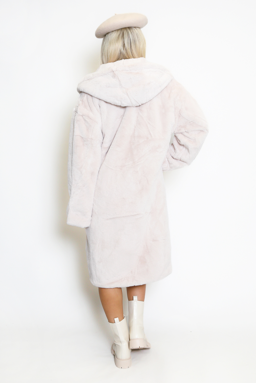 Super Soft Faux Fur Hooded Coat - Buy Fashion Wholesale in