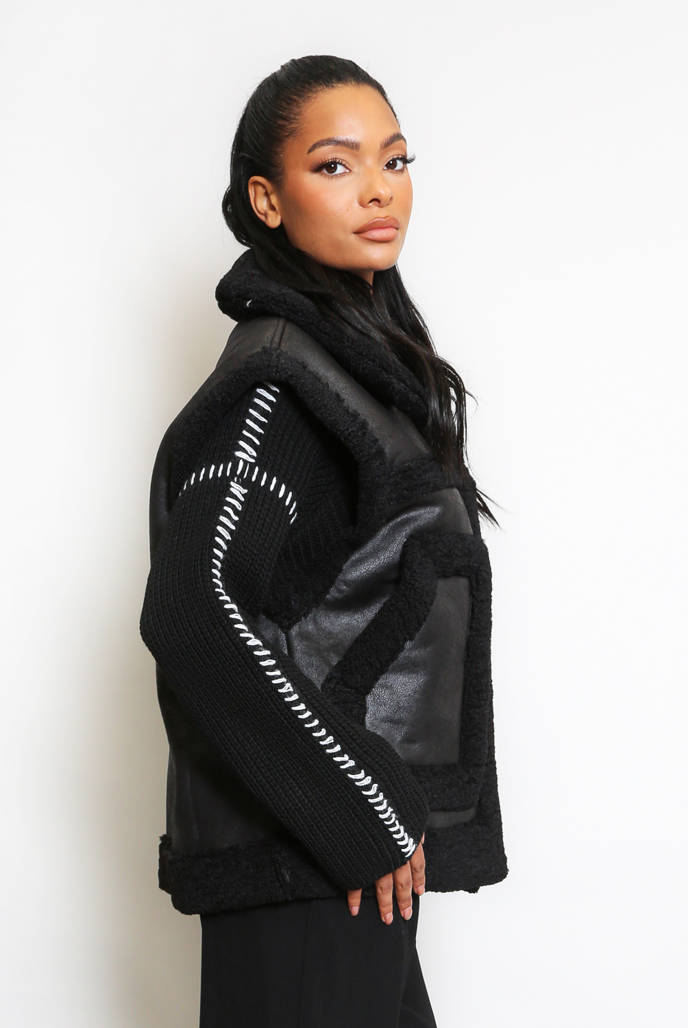 Borg Faux Suede Gilet - Buy Fashion Wholesale in The UK