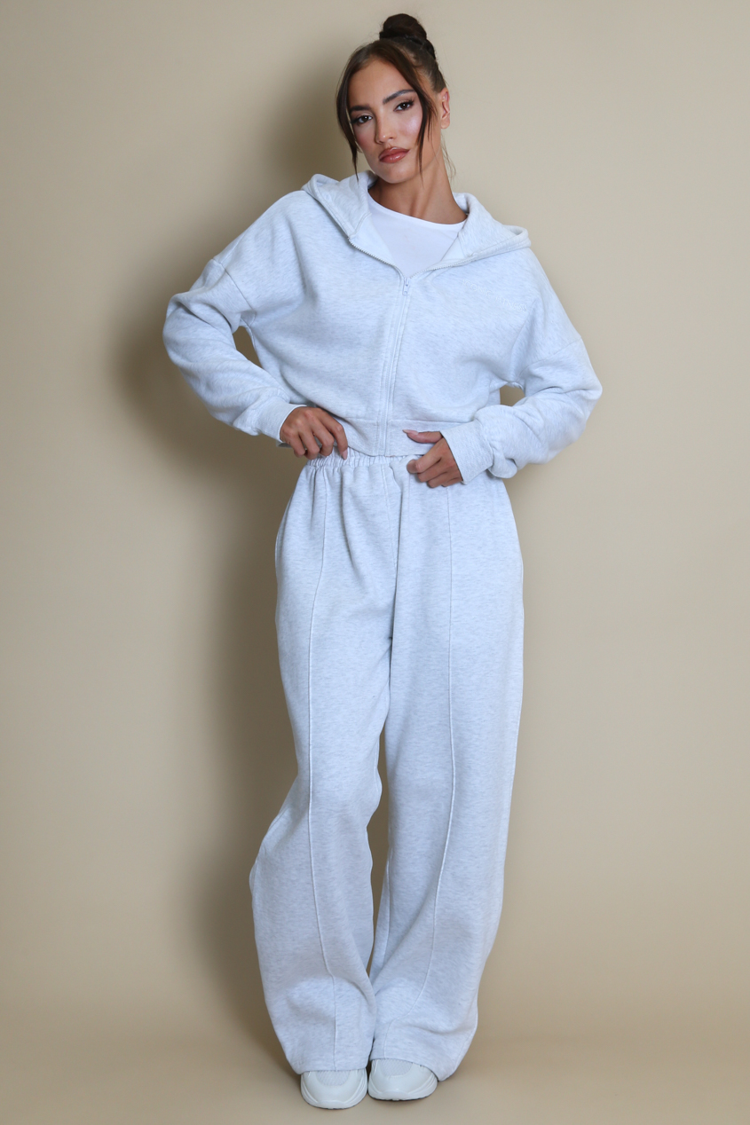 【THE MOZZ】[Premium] Whole Garment Hood & Jogger Pt Set Up Glamaker Womens 2 Piece Outfits Sweatsuit Set Oversized Half