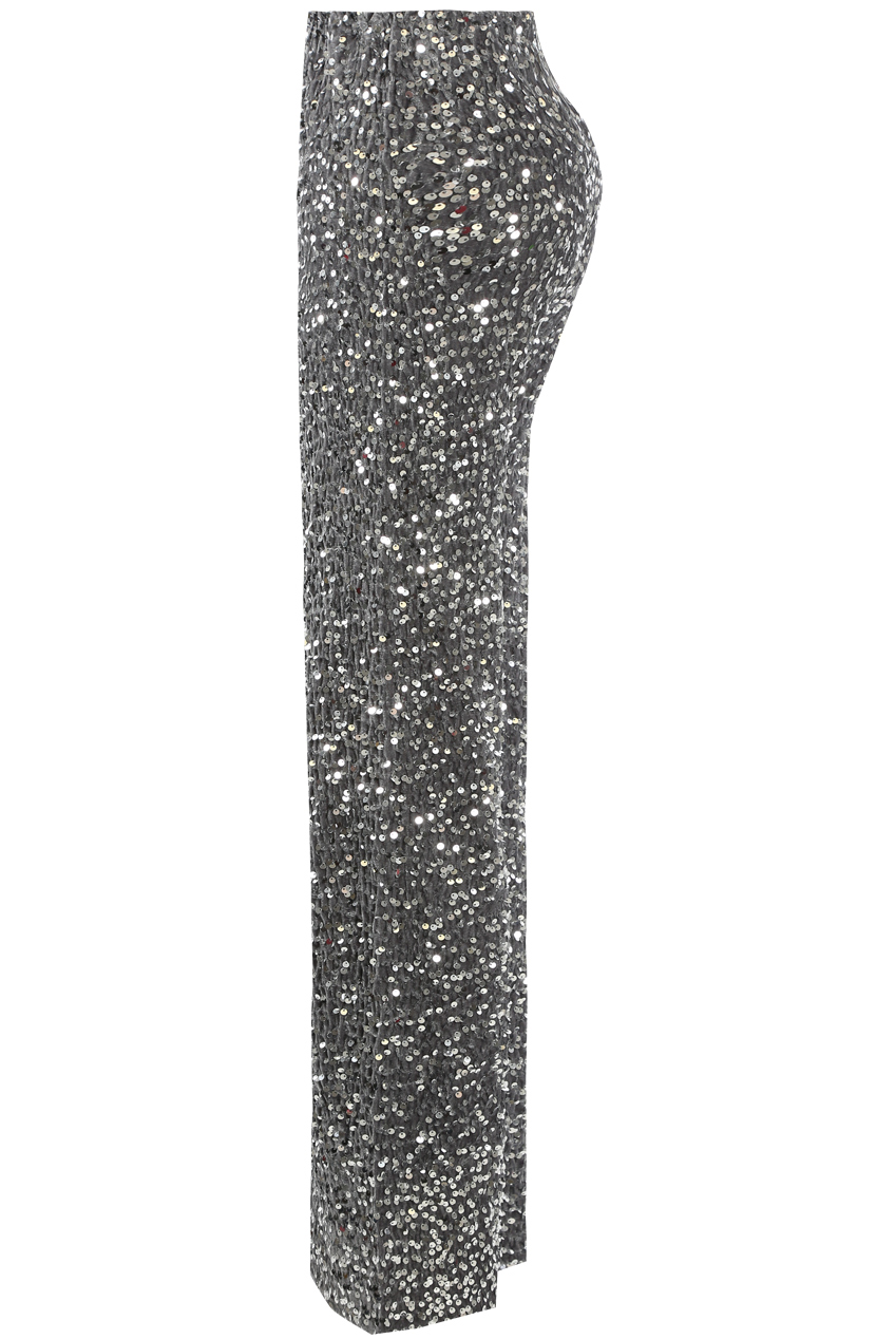 Sequin Elasticated Waist Wide Leg Trouser - Buy Fashion Wholesale in The UK