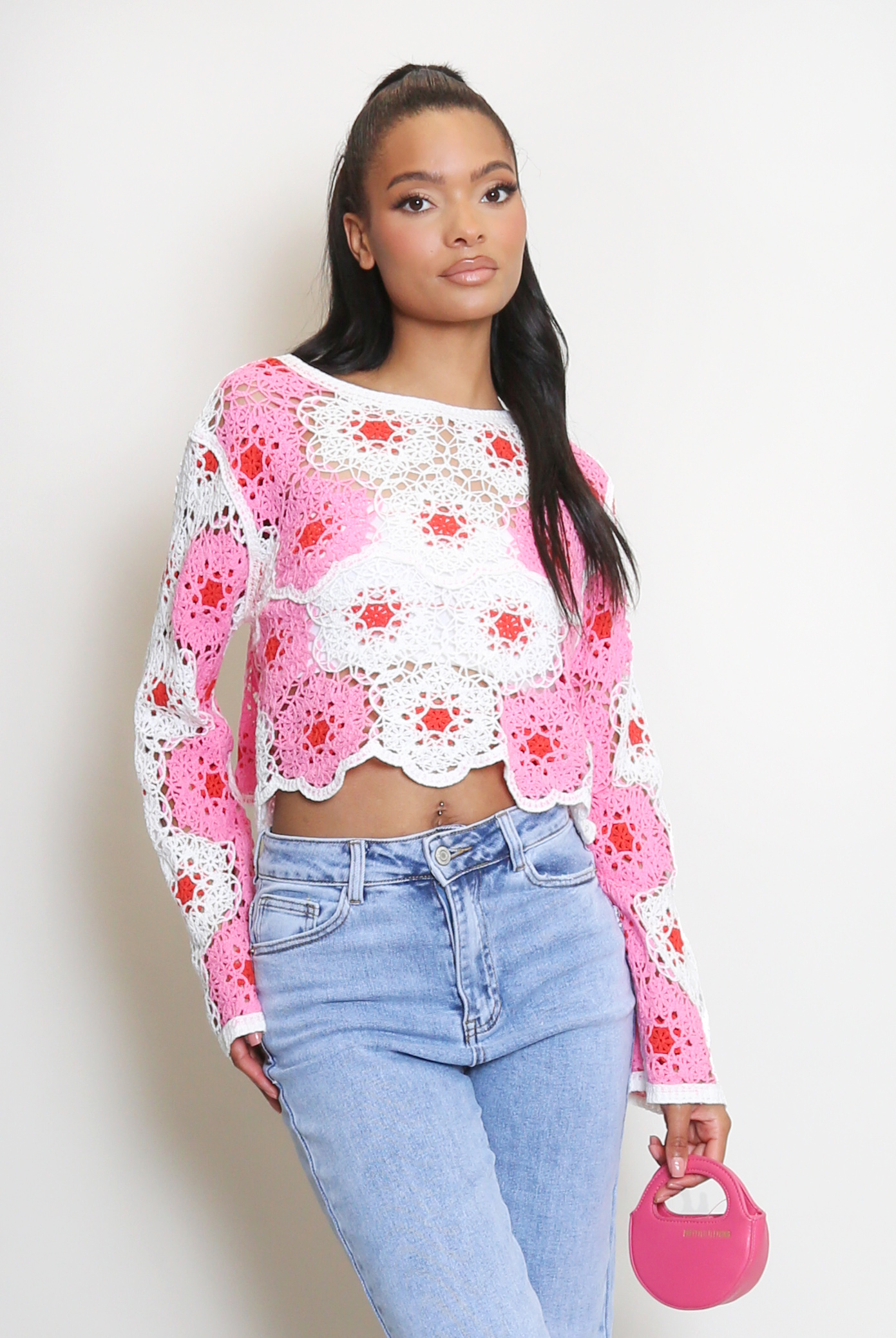 crochet long top