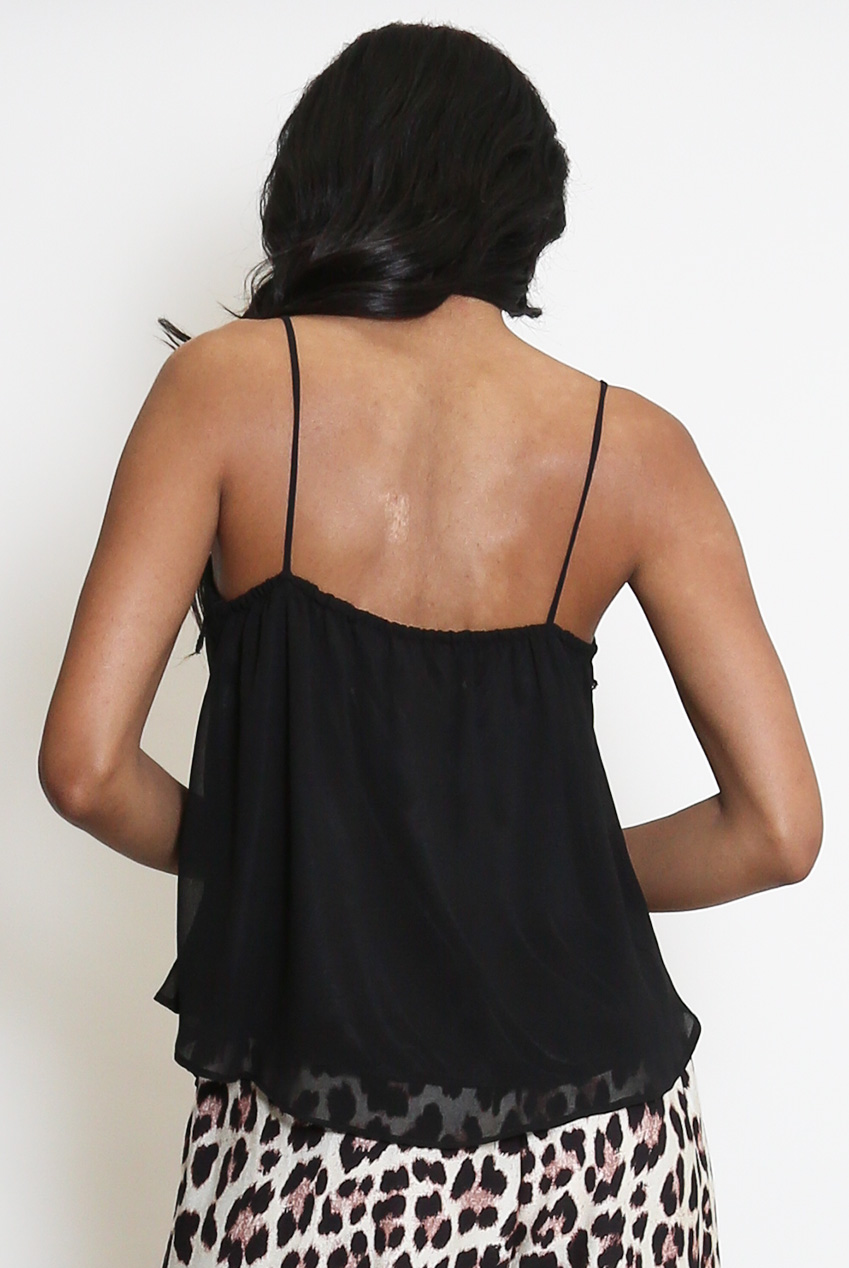 Floral Lace Strappy Cami Top