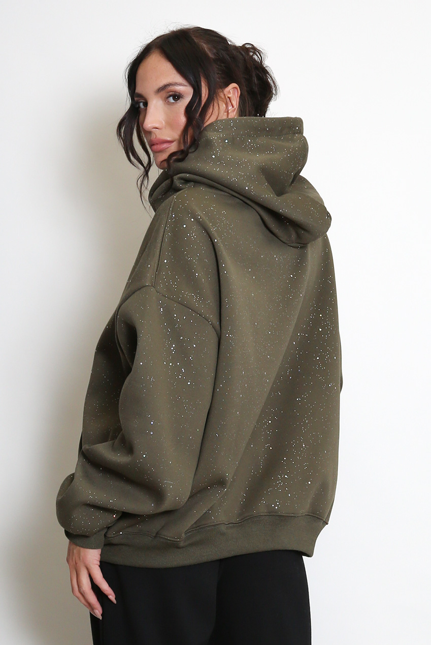 Glitter Zipper Hoodie - Buy Fashion Wholesale in The UK