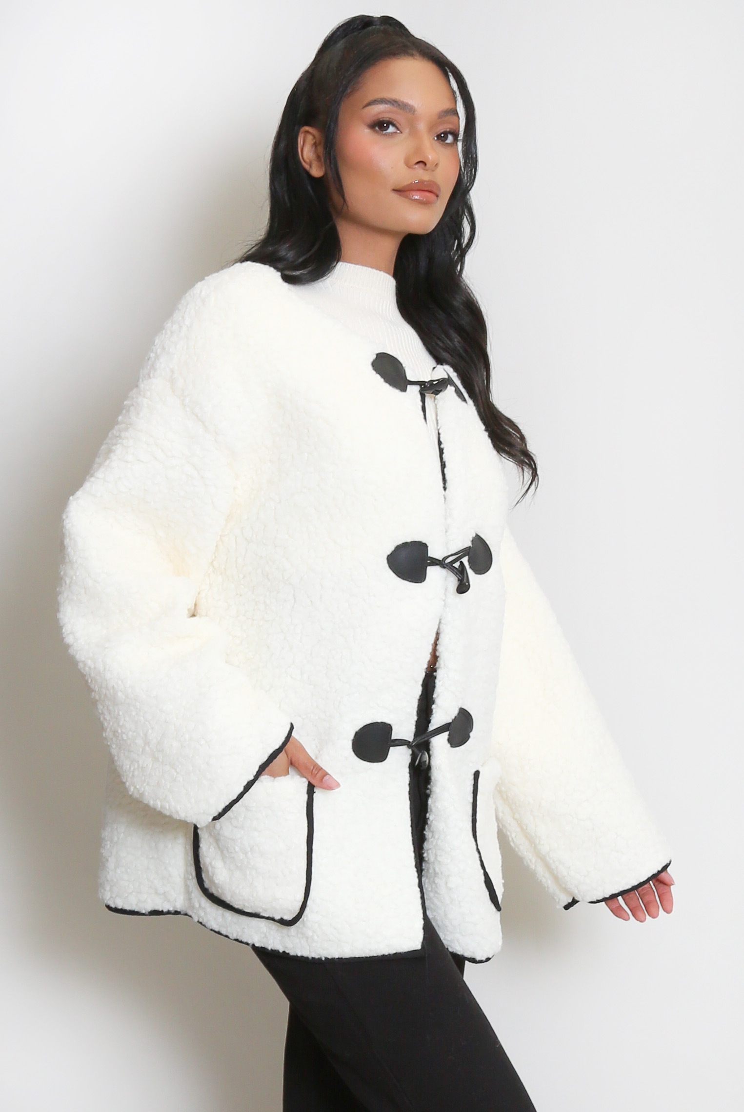 Borg Duffle Jacket - Buy Fashion Wholesale in The UK