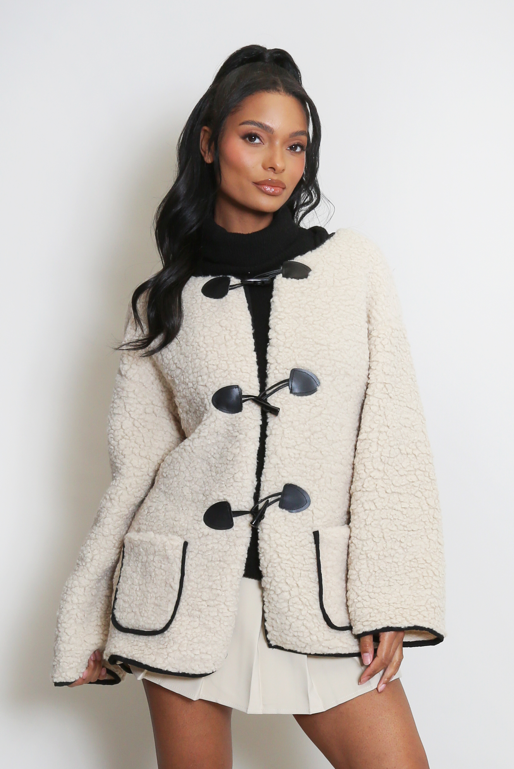 Borg Duffle Jacket - Buy Fashion Wholesale in The UK