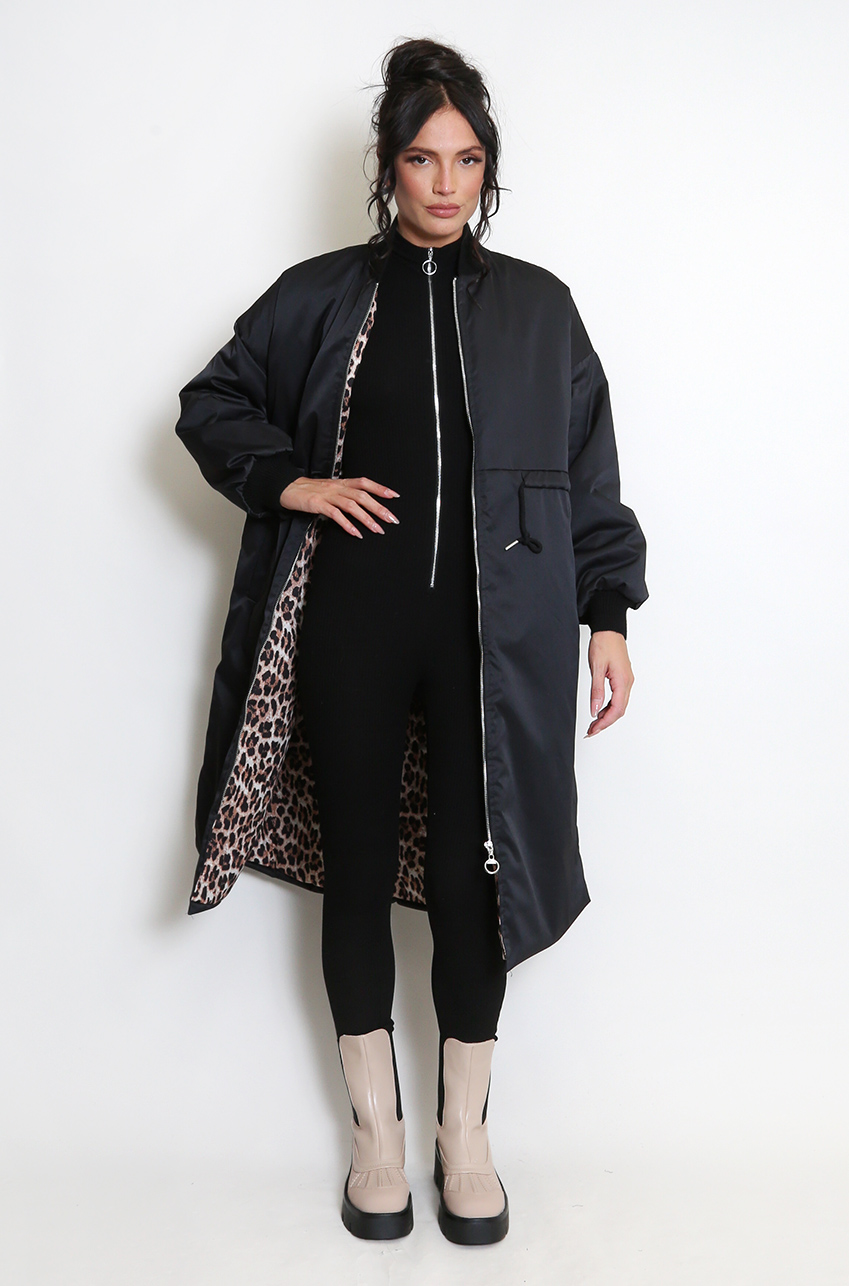 ジャケット・アウター ZOE Liquid bonber coat / black ZOE Liquid bonber coat / black（McQueen Men's Liquid Vinyl