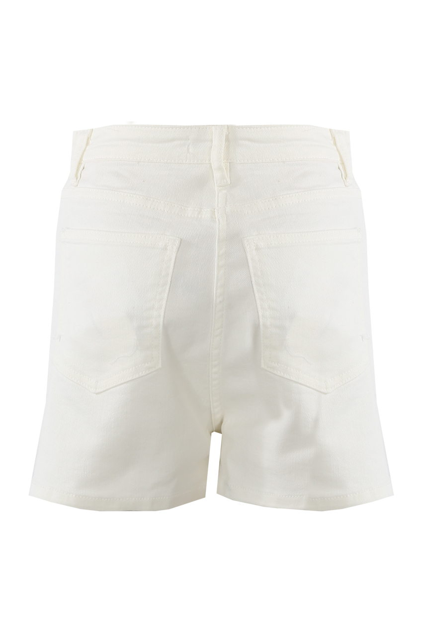 White Short Skort (white / embossed white)