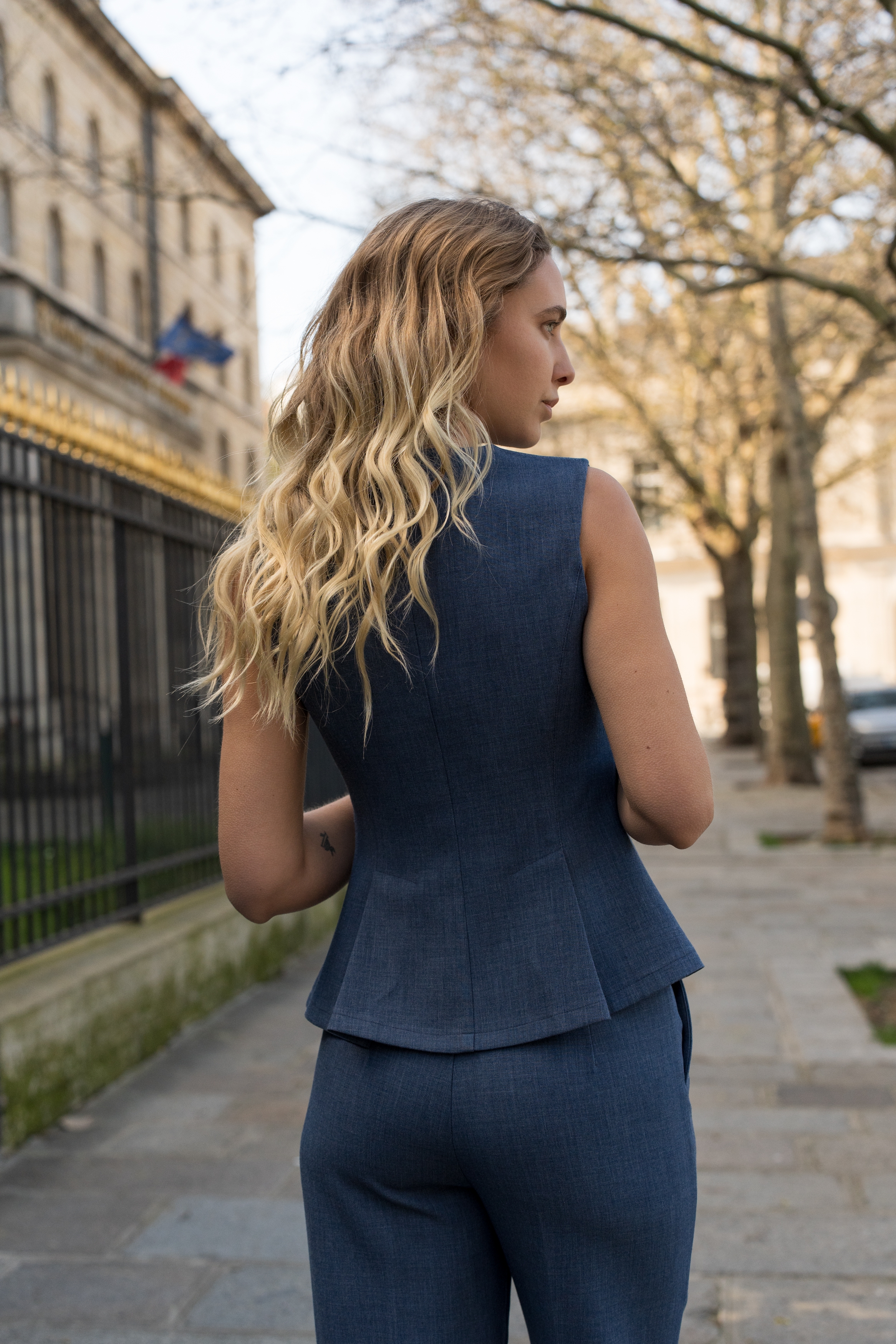 Tailored Pleated V Neck Top - Buy Fashion Wholesale in The UK
